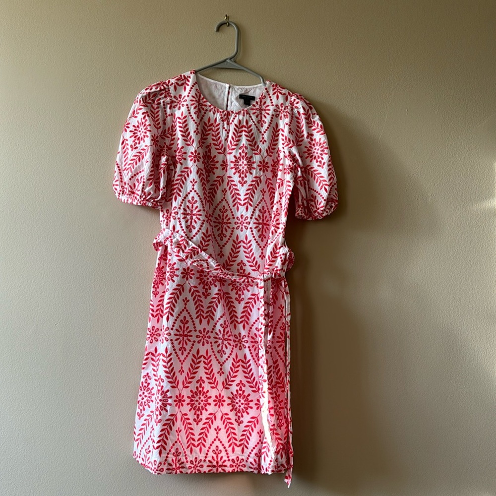 Belted Eyelet Dress